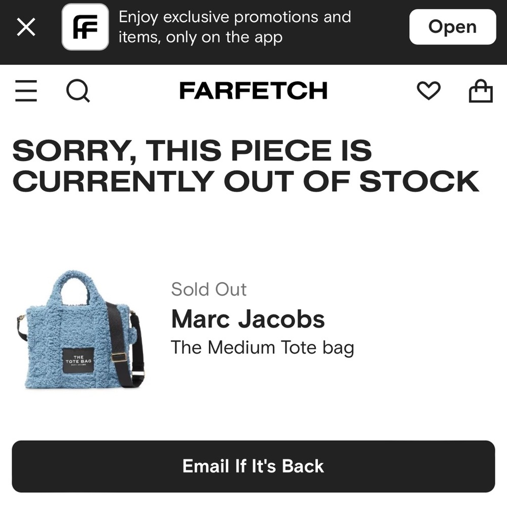 Marc Jacob’s Medium The Tote Bag (Teddy Blue) *out of stock *limited edition